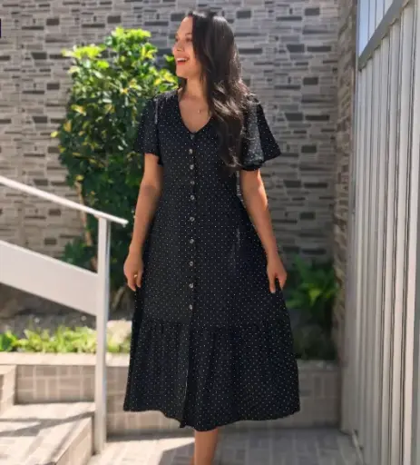 Vestido Poá- Viscolinho